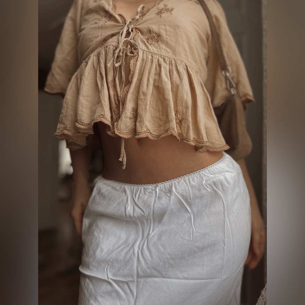 American Eagle Linen Maxi Skirt